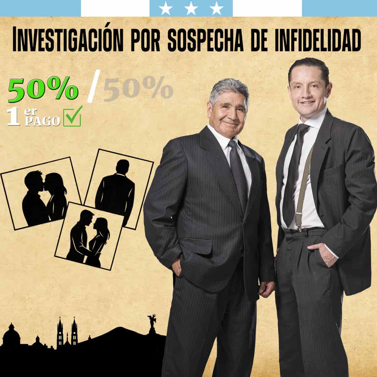 Detectives Guayaquil sospecha de infidelidad – Pago inicial