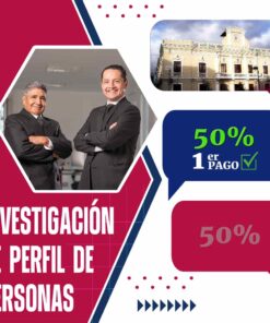 Detectives Privados Guaranda para seguimiento del perfil de personas – Pago inicial (50 %)