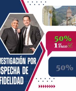 Detectives Privados Ibarra sospecha de infidelidad – Pago inicial (50%)
