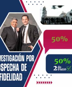 Detectives Privados Portoviejo sospecha de infidelidad – Pago final (50%)