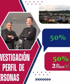 Detectives Privados Puyo para seguimiento del perfil de personas – Pago final (50 %)