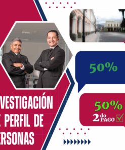 Detectives Privados Riobamba para seguimiento del perfil de personas – Pago final (50 %)